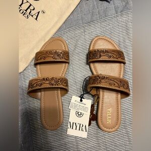 Myra Leather Sandals